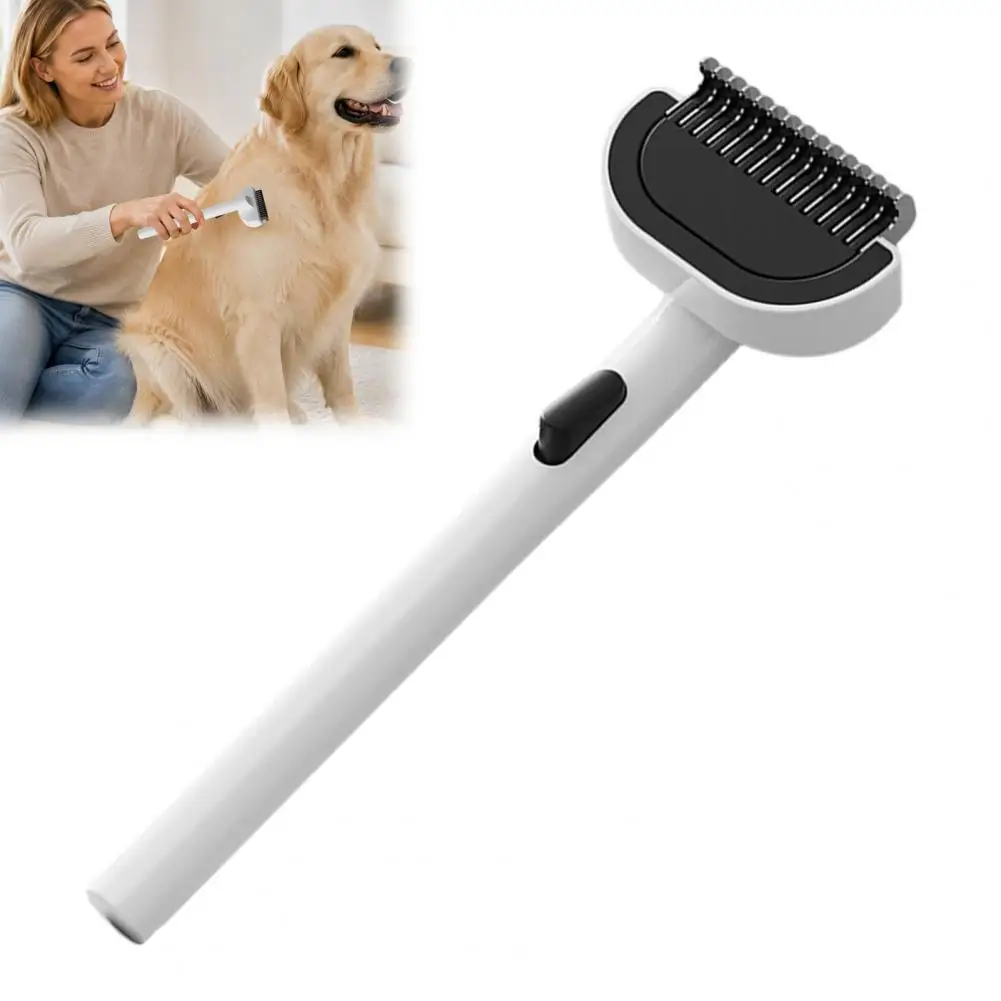 Professional Fur Grooming Supplies Pet Detangling Comb for Dogs Cats Self-cleaning Deshedding Brush for Removing for Dogs