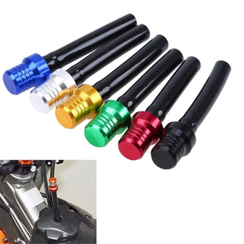 Aluminum Alloy Motorcycle Gas Fuel Pressure Reducing Cap Valve Vent Breather Pipe Hose Tube Atv Pit Bikes Care Tools