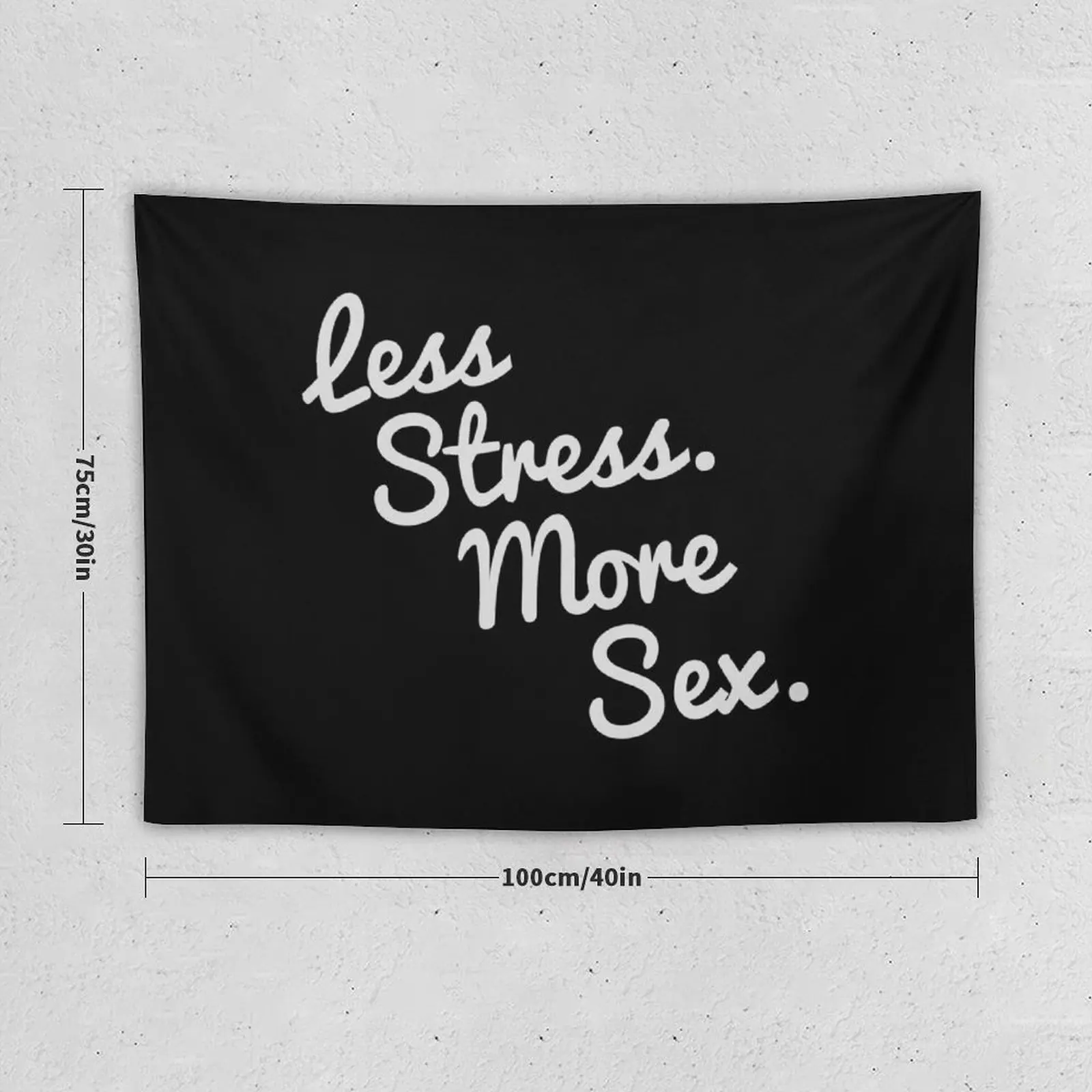 4580 Less Stress And More Sex Tapestry Bathroom Decor Home Supplies Tapestries Wallpaper Tapestry