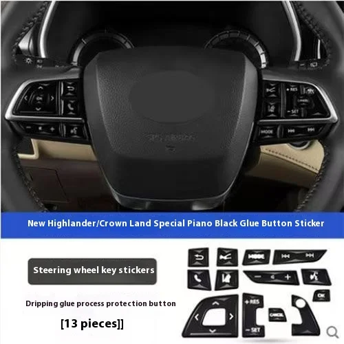 

2 DIN лучший оригинальный защитный патч для автомобильных кнопок для CROWN KLUGER TOYOTA Highlander 2021 2022 2023 2024 2025