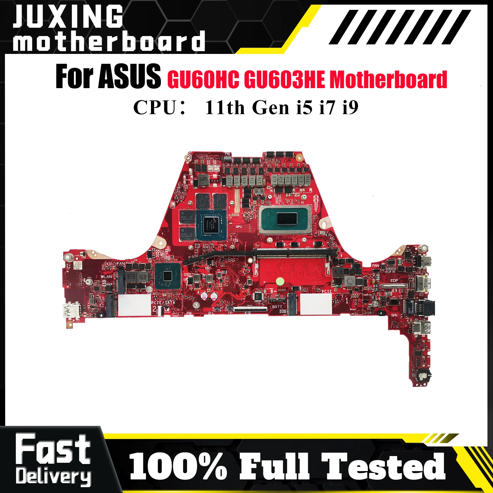 

Материнская плата GU603HE для ноутбука ASUS ROG Zephyrus M16 GU60HC GU603 GU603HE с 11-го поколения i5 i7 i9 100% тест, ОК, быстрая доставка