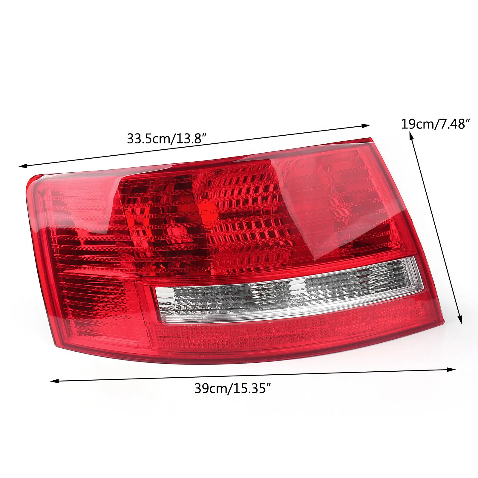 Cubierta de luz trasera lateral izquierda del conductor para Audi A6 Quattro S6 06-2008 halógeno