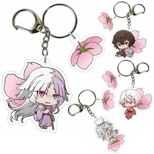 Anime karikatür-Dazai Osamu Sakura Kolye anahtar Zincirleri, Kapı anahtarlık araba, Çanta cep telefon tutucu sallanan takı isteğe bağlı Wenhao Vahşi Köpekler 8 en çok satılan, mango bsd - №6