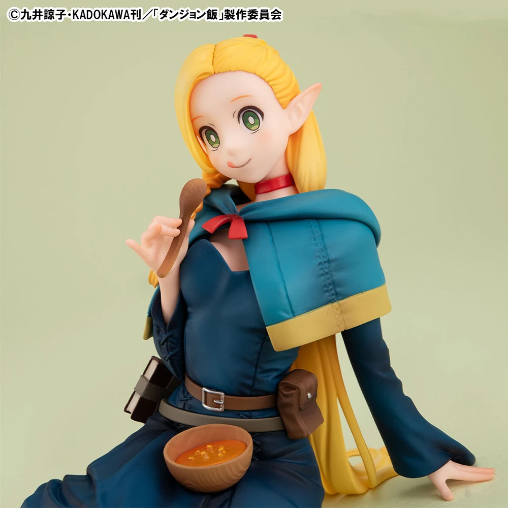 Original Megahouse MH Melty Princess Delicious in Dungeon Marcille Bishoujo Doll kawaii Anime Figure PVC Model Toys Gift 9Cm