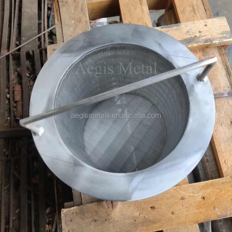 304 Stainless Steel Johnson Filter Basket With Handle