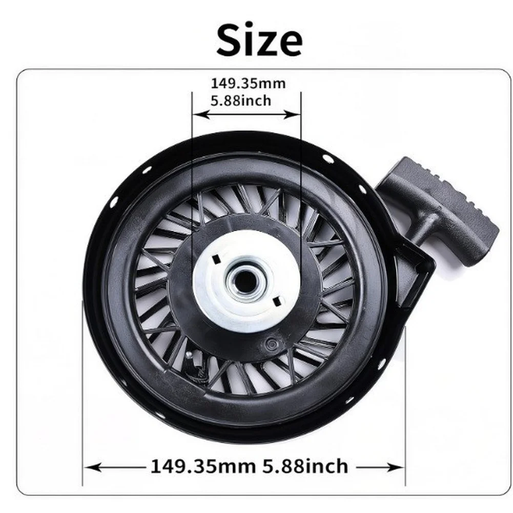 

Engine Starter Motor Replacement Part 14935mm 588inch Standard Fit -Auto Lawn Mower Engine Motor Part Recoil Starter