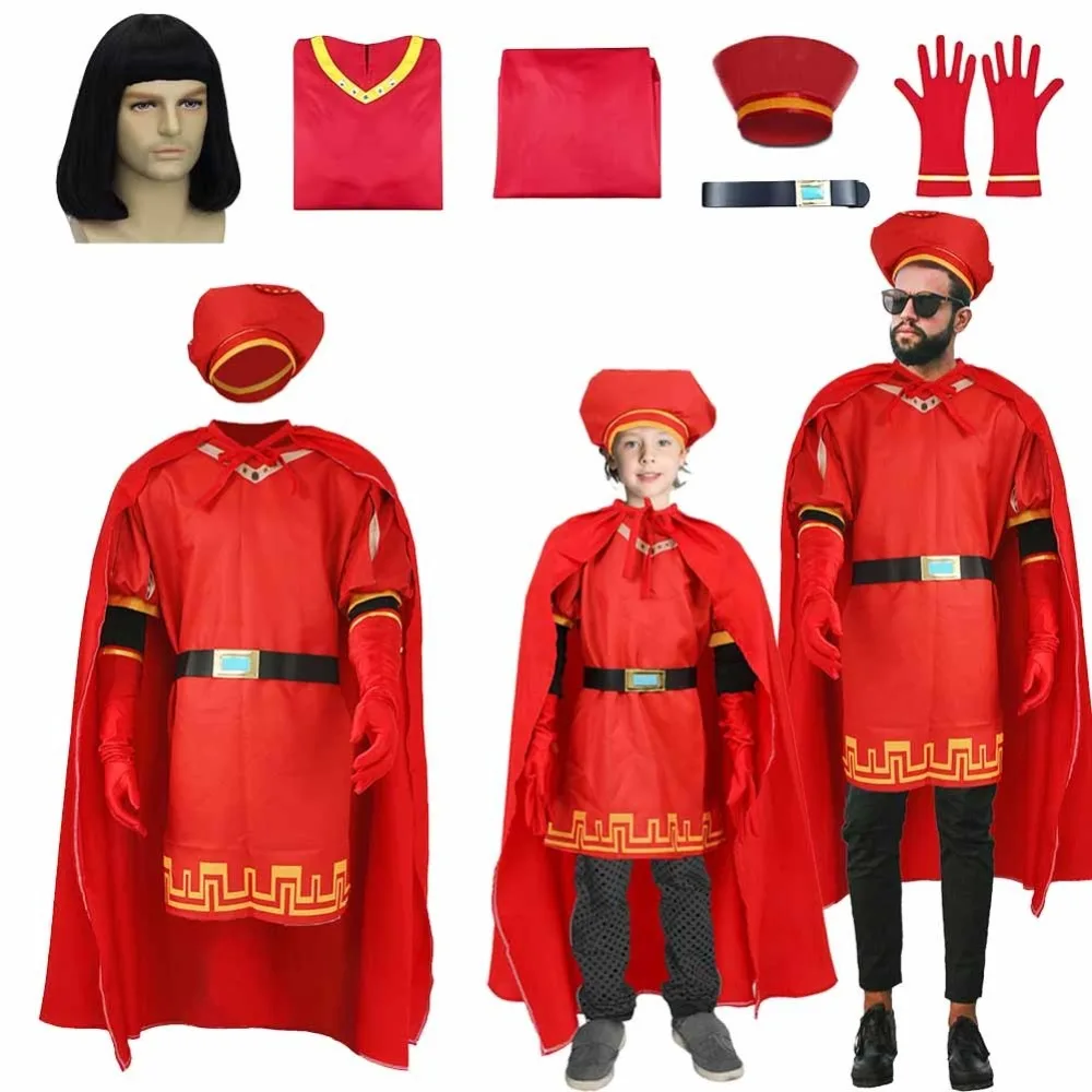

Shrek the Lord Farquaad Knight Armor Cosplay Costume Kids Adult Outfit Family Cosplay Events