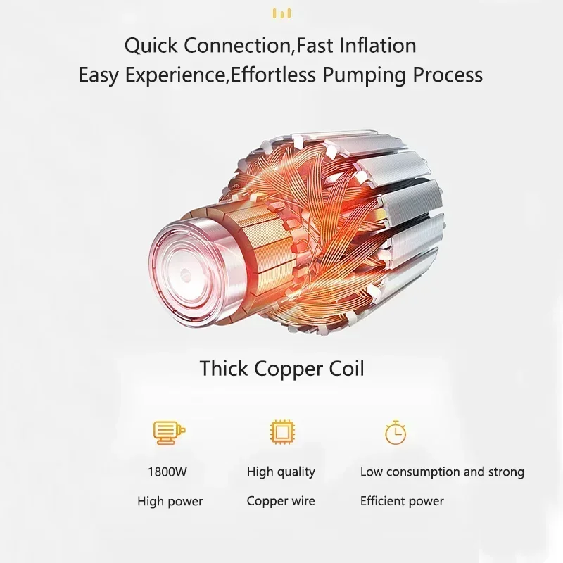 Imagem -06 - Geração Compressor de ar o Bomba Elétrica Motor de Cobre Puro Cilindro de Metal Pcp Airgun Inflador de Mergulho de Alta Pressã