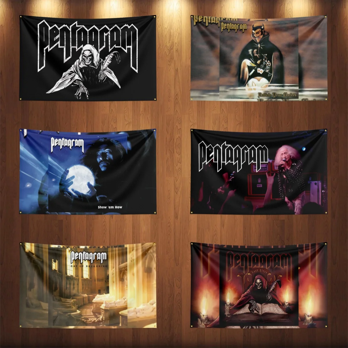 

3x5 Ft Heavy Rock Band P-Pentagrams Flag Polyester Digital Printing Banner for Bedroom Wall Art Out Door Tapestry Decora