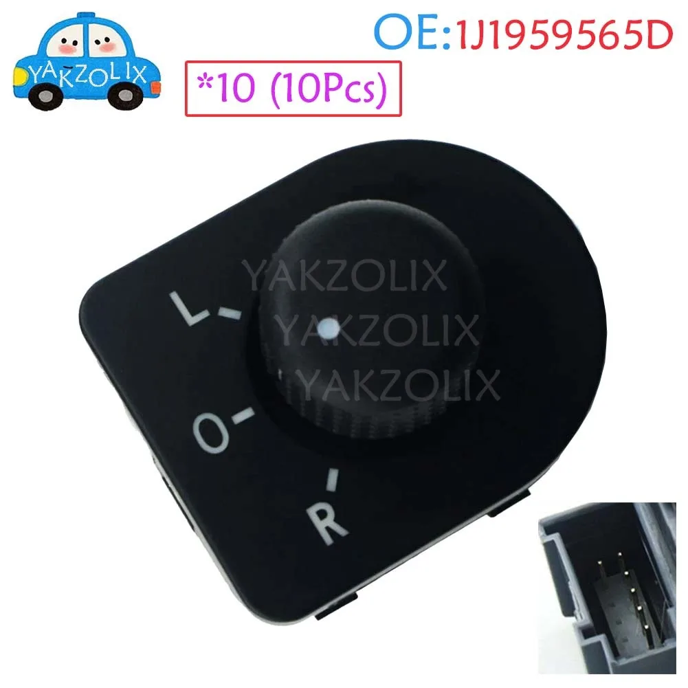 10 Peças 1J1959565D Para Volkswagen Sharan New Beetle Polo Passat Variant Golf Jetta Botão de Controle do Vidro Elétrico