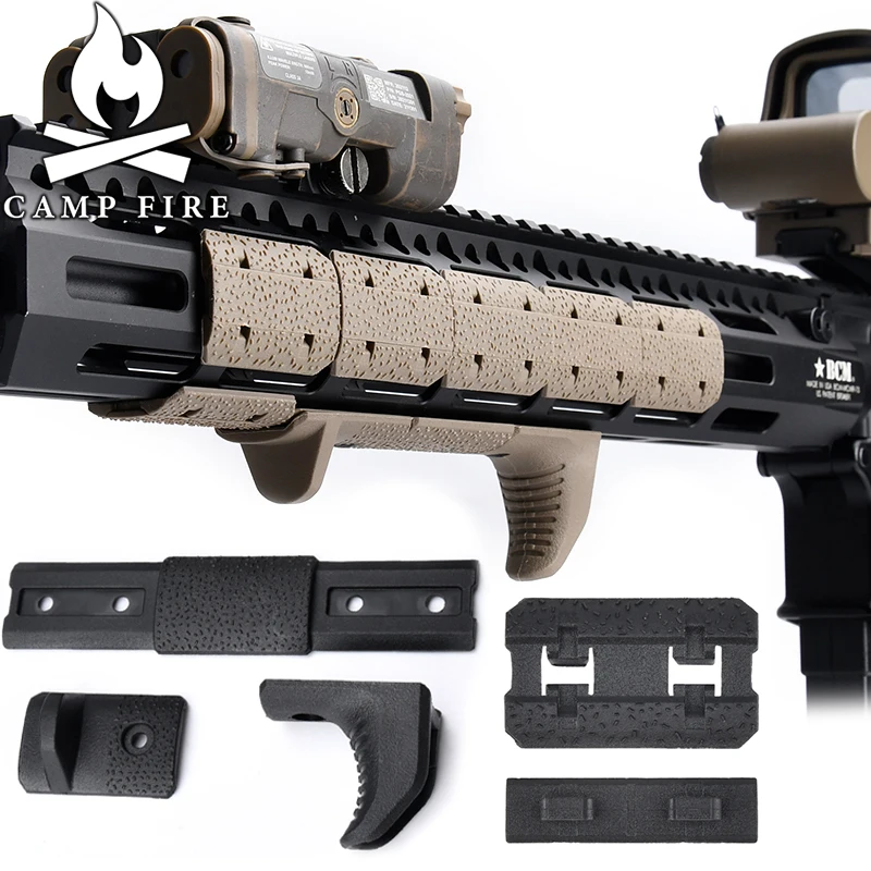 Airosft Tactical Nylon Kunststoff M-LOK Hand-Stop Kit Low-Profile Griff Handschutz Griff für MLOK Schienenabdeckung Schutz Gewehr Hu