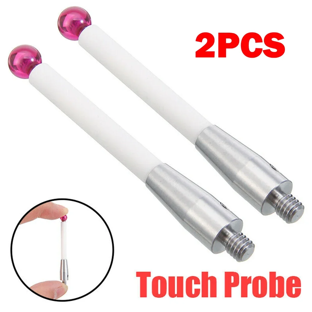 2/1Pcs Probe Stylus A 5000 3709 CMM Renishaw 50mm Contact Probes Ceramic Measuring Shafts-6mm Ball Tip CNC Tools Accessory