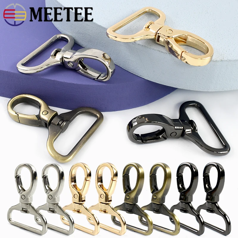 

5/10/12Pcs 15-32mm Metal Buckle Swivel Lobster Clasp Keychain Carabiner Clip Webbing Strap Trigger Snap Hook DIY Bag Accessories