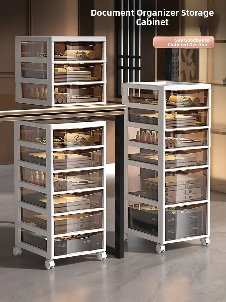 

Office Desk underneath File Storage Cabinet Der Mobile Desktop Storage Ra Box Bookelf Dustproof Waterproof Rectangular