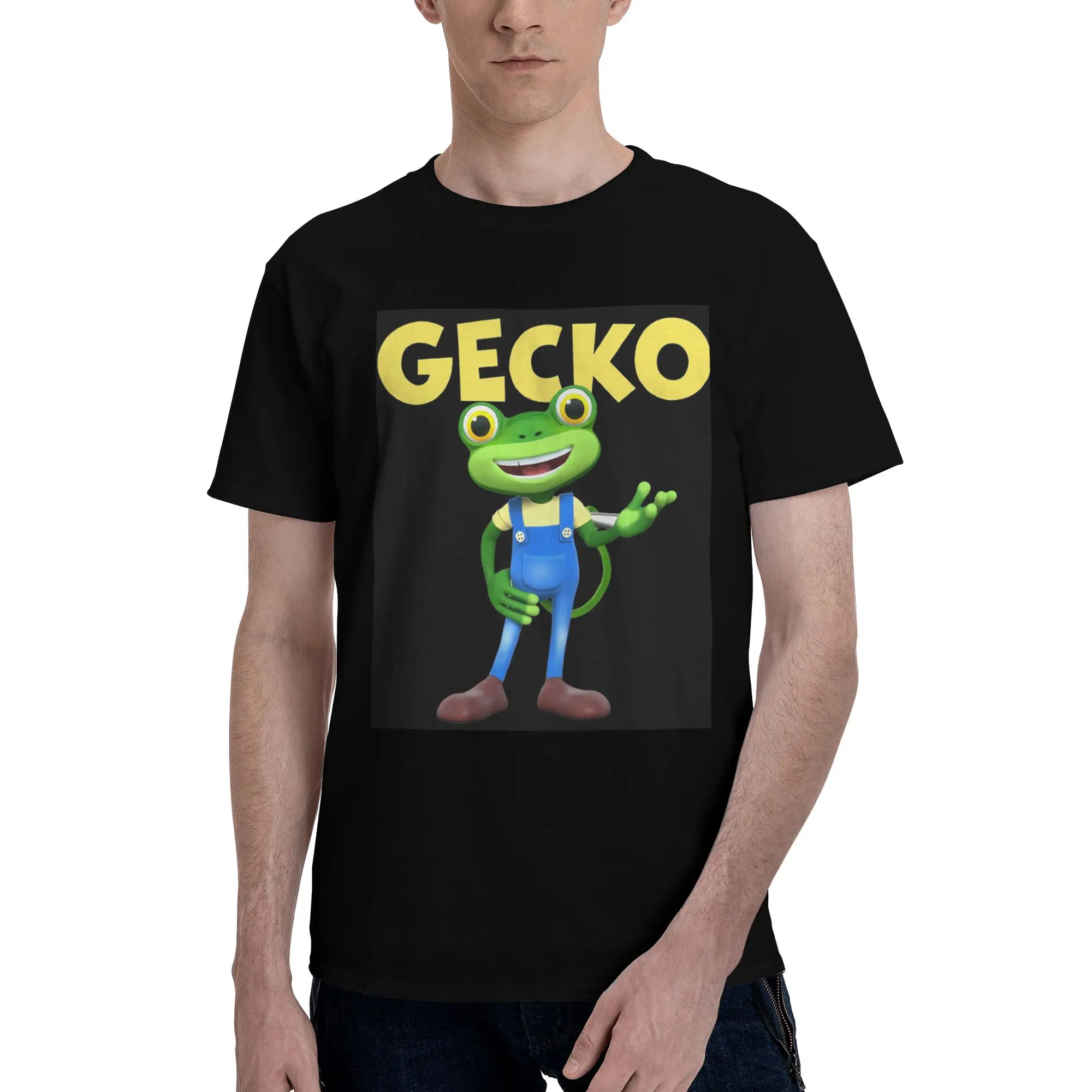 

Garage Geckos New Gecko 100% Cotton T-Shirt Men's Funny T Shirts Men O-Neck Short Sleeve S-6XL