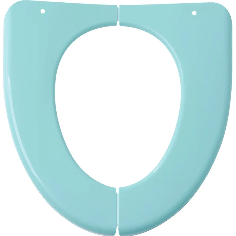 غطاء مرحاض بلاستيكي محمول قابل للطي، حصيرة مرحاض مقاومة للماء للاستخدام المنزلي الشخصي أثناء السفر