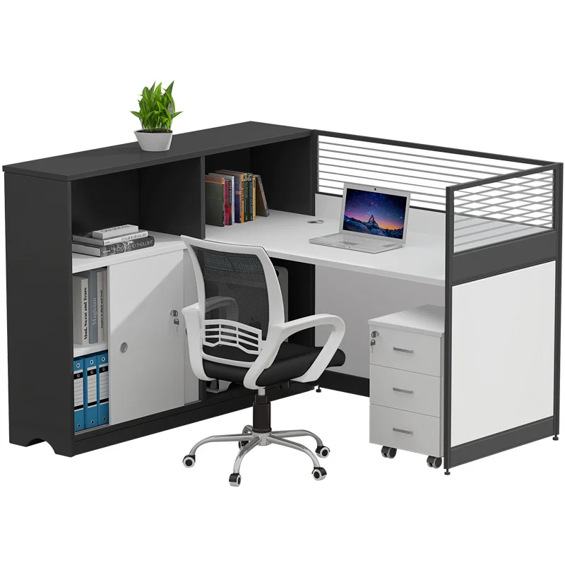 Partição de escritório Mesa, Mesa Pessoal, Cubicle Workstation Desk Set, Mobiliário Comercial, Secretária Executiva, 1 a 8 Pessoa