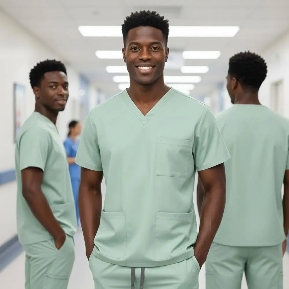 Unisex laboratoriumjassen (dames lange mouw / heren korte mouw) voor ziekenhuis- en studentenwerknemers/studenten