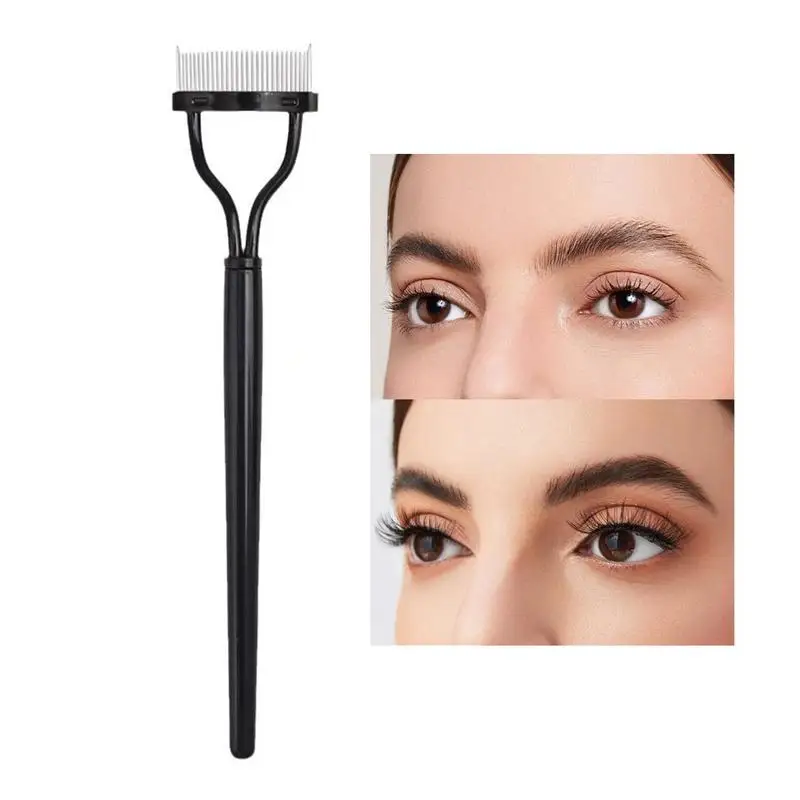 หวีขนตาเครื่องสําอางแปรงเครื่องมือ Eyelash Definer มาสคาร่าหวีมาสคาร่า Applicator EyeLash Separator Professional Eye Makeup