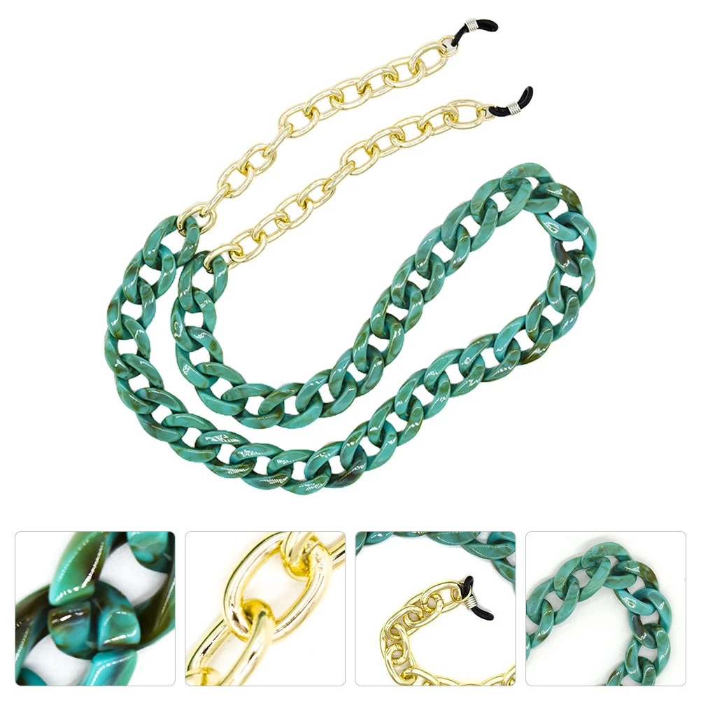 

Glasses Chain Eyewear Retainer Lanyard Acrylic Aluminum Eyeglass Hanging Spectacles Anti-lost Durable Stylish Bright Color