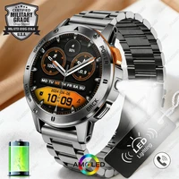 Reloj Inteligente 2026 con Pantalla a Color de 1.53 Pulgadas, Linterna LED Deportiva, Monitor de Ritmo Cardíaco, Resistente al Agua, Rastreador de Fitness, Llamadas Bluetooth, para Hombre