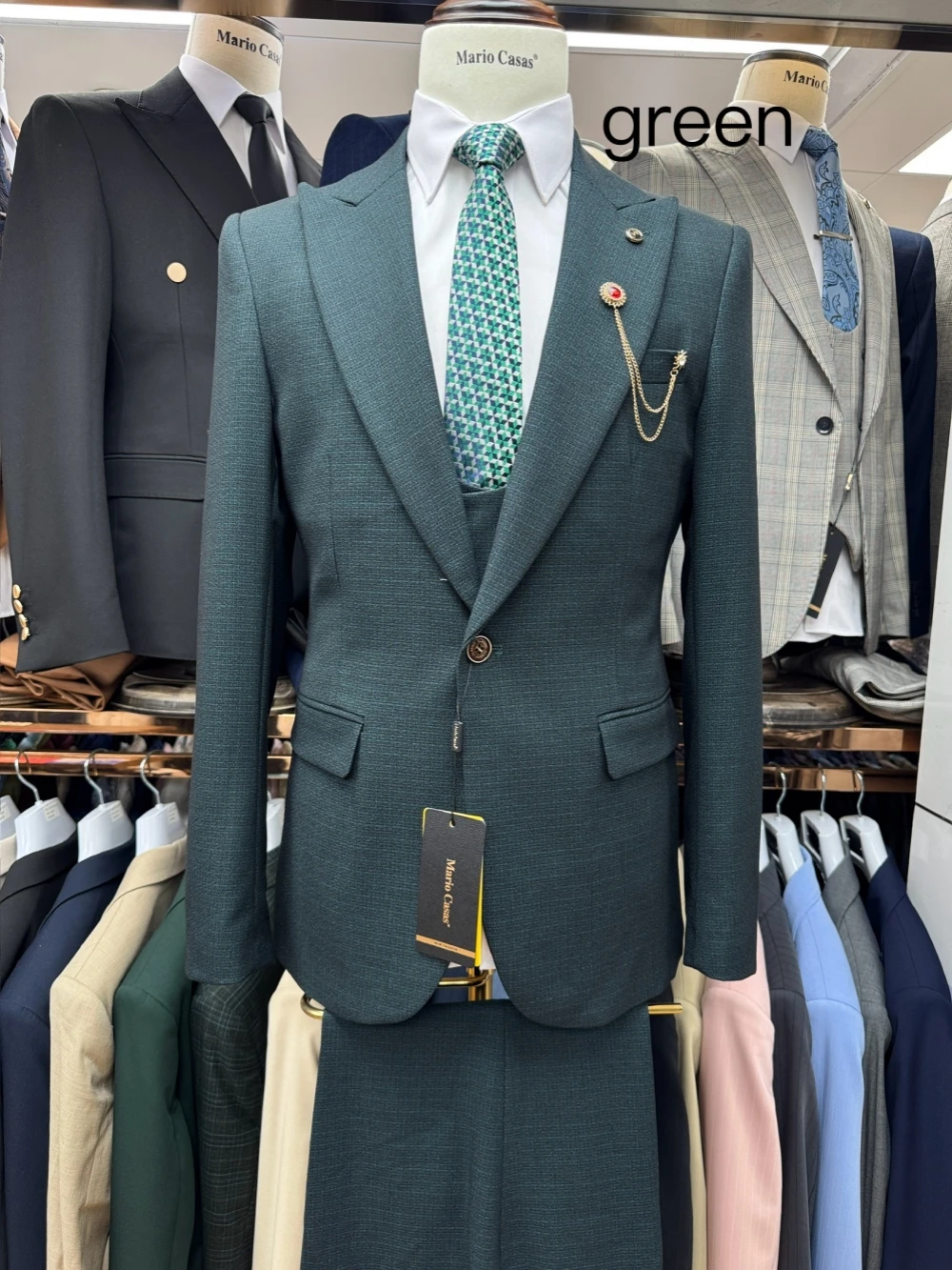 2026 Newest Men's Slim Fit Suits 3 Pieces Jacket Vest Pants Business Office Outfit One Button Tuxedo For Men Interview Wear - Image 2