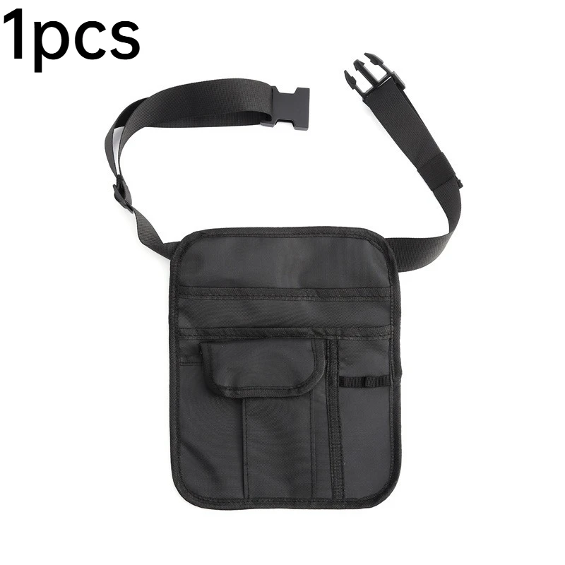 

1pcs Waist Bag Oxford Cloth Black Multi-Pocket Work Tool Pouch for Waitstaff Cashier and Organizer