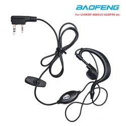 Baofeng – oreillettes de talkie-walkie, casque, prise K, pour Baofeng UV-5R UV-82 BF-888S BF-R5, Radio bidirectionnelle, UV5R PRO, Port K, oreillettes filaires