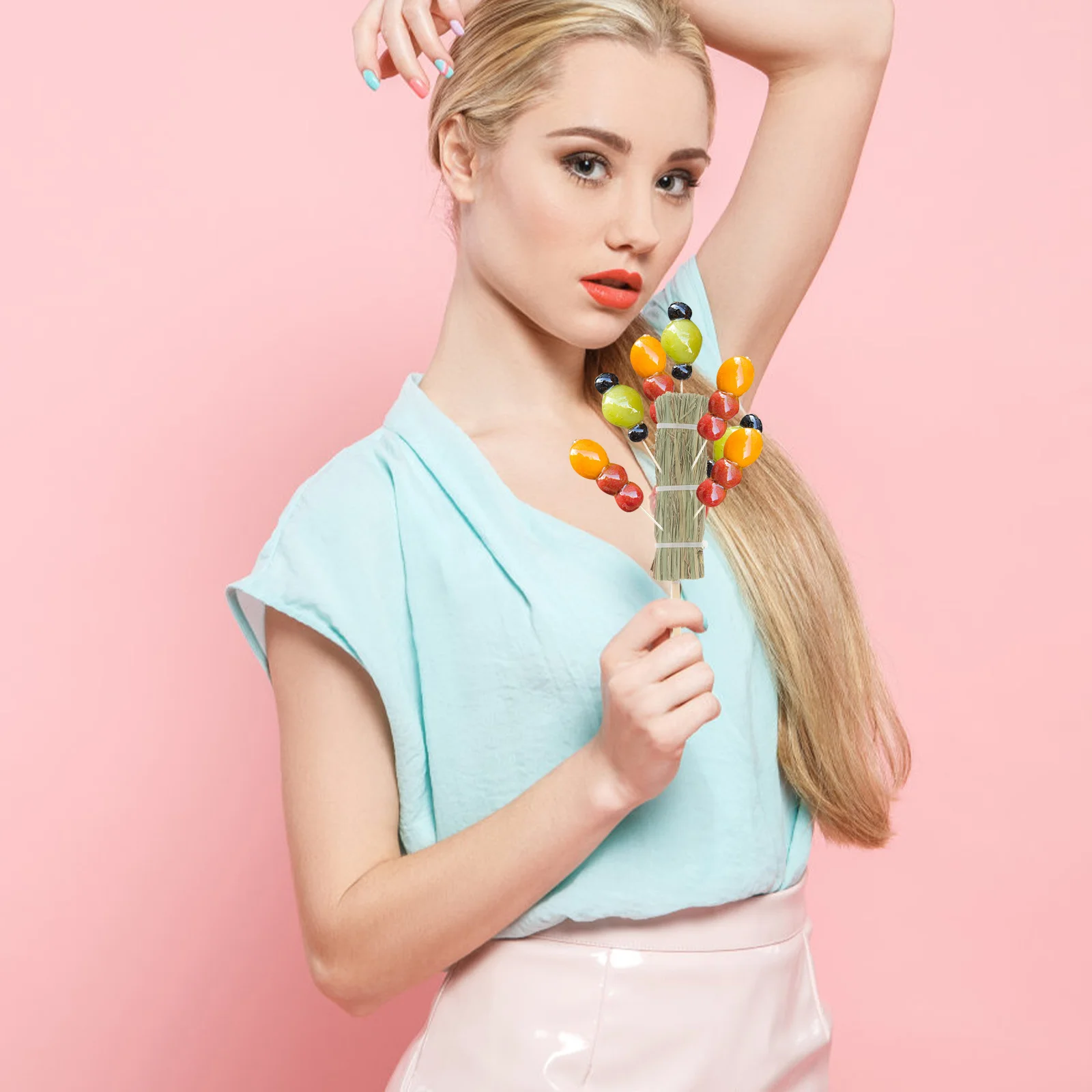 

Mini Bamboo Sugar Display Rack Stable Lollipop Holder Tabletop Stand Cake Pops Showing Shelf Display Holder