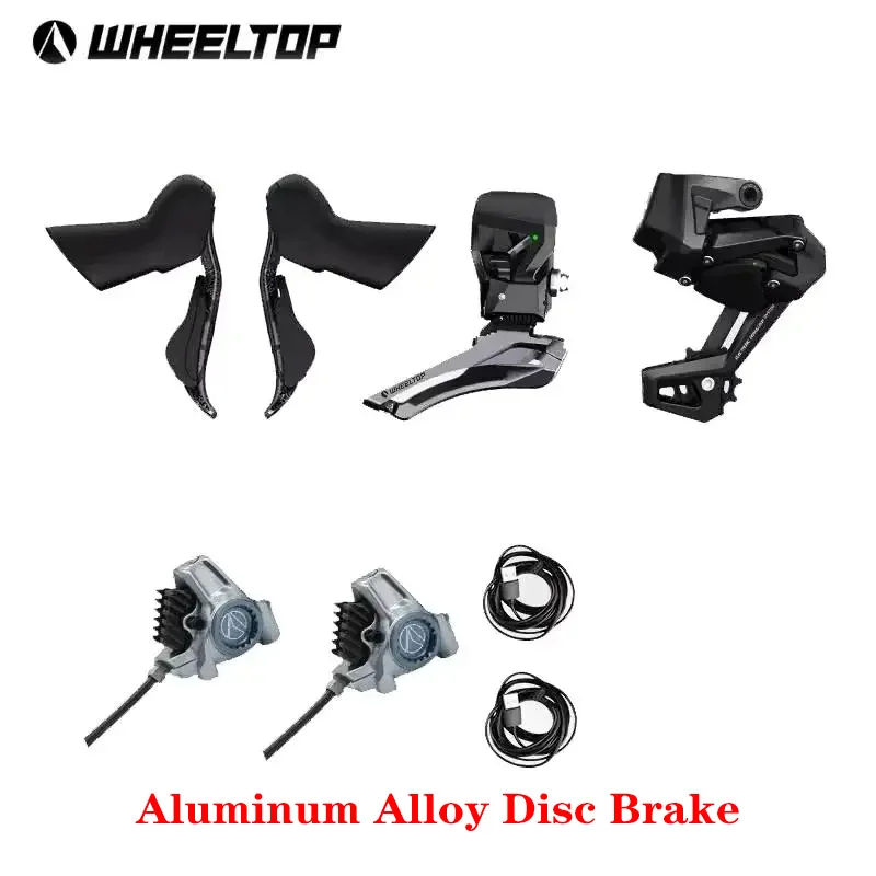Wheeltop EDS TXT 6000 Draadloze elektronische shifter Lichtgewicht koolstofvezel 7-14 speed velgremgroepset voor racefiets