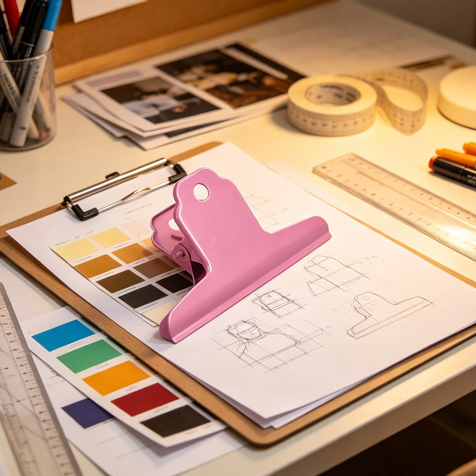 Mountain Shaped Bulldog Clips Large Metal Paper Clamps Bill Holder Craft Paper Clips Kitchen Snack Chip Sealing Holder