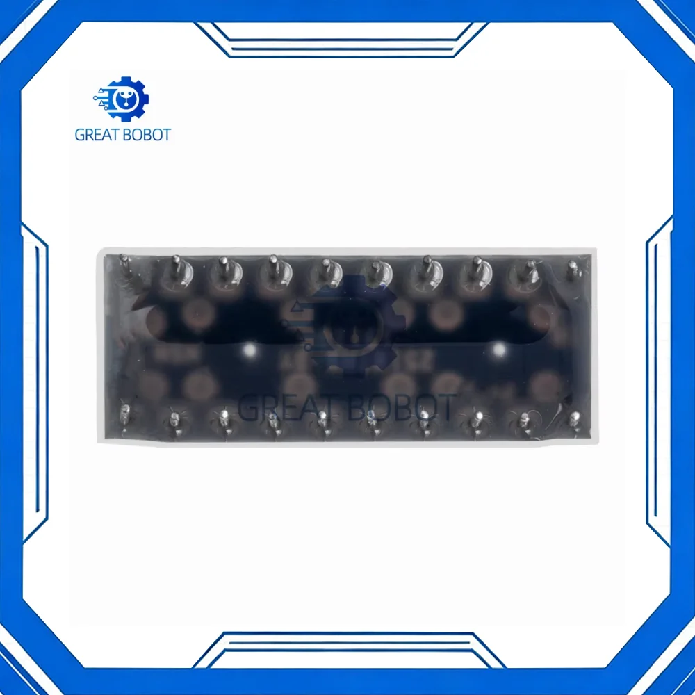 B10BRYGB 10 Grid Digital Segment Super Bright LED Light Bar 2 Red + 3 Yellow + 4 Green + 1 Blue Flat Tube Design