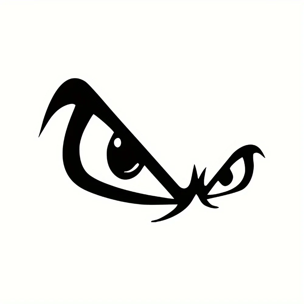 1PC Car sticker No Fear Bad Boy Eyes design, suitable for car windows, cars, motorcycles, snowboards, surfboards.