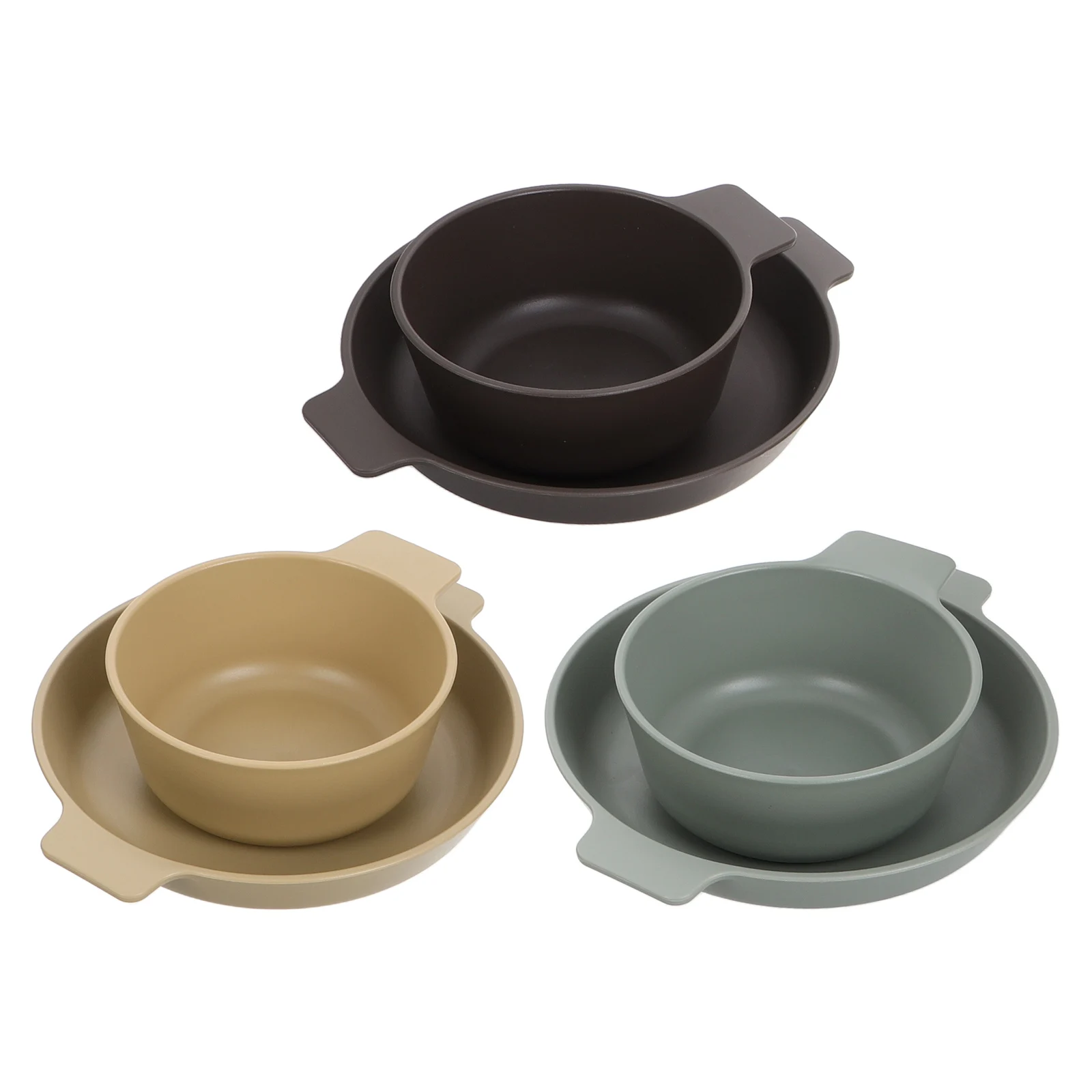 

Outdoor Portable Tableware Set Lightweight Durable Plastic Bowls Plates Camping Picnic Travel Dinner Party Easy Clean Outdoor