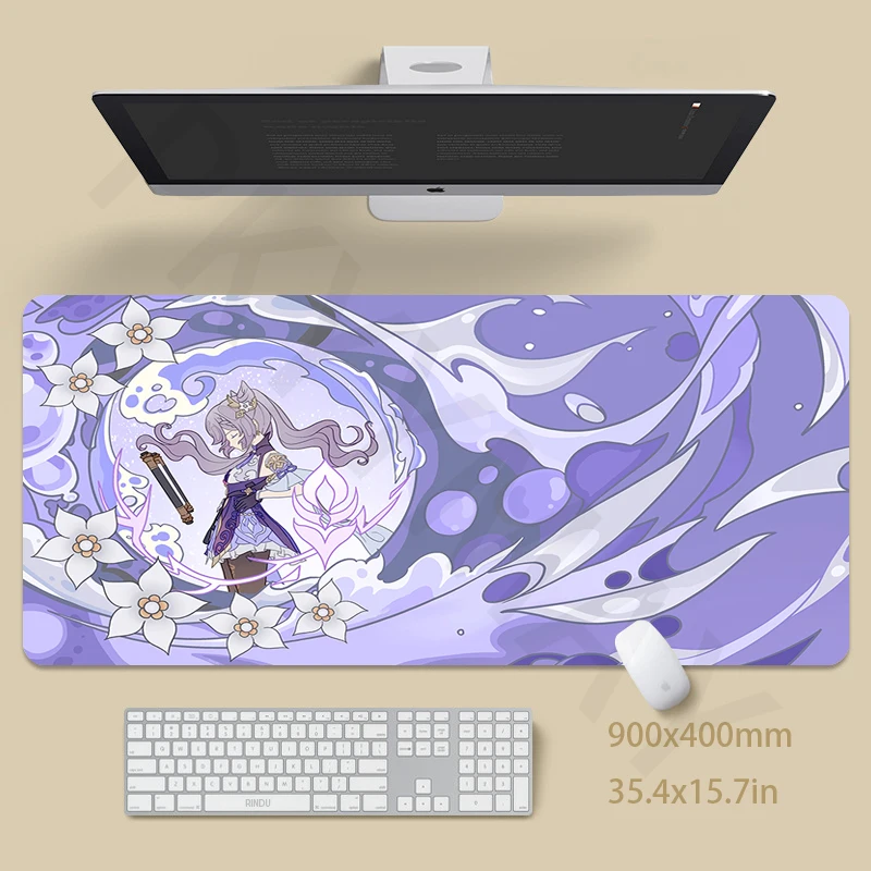 

Genshin Impact Large Mouse Mat Gaming Mousepad Big Gamer Desk Mat 40x90cm Rubber Keyboard Mats Desk Pad Best Mouse Pad