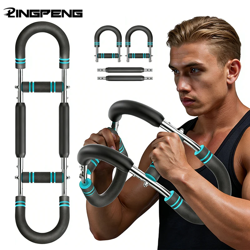 40KG U-förmiger Handtrainer, Krafttrainer, Power Twister Bar, Fitnessgerät für Männer und Frauen, Heimtraining – Detail 1