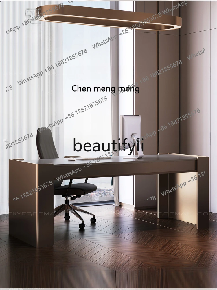 Designer desk Italian simple atmosphere living room large desk boss deskH