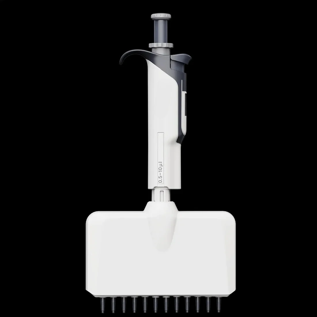 Fully Autoclavable Manual 12-Channel Adjustable Color-Coded Pipette