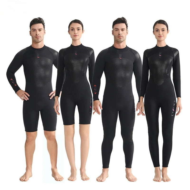 

Men Swimming Suits 3mm Wetsuit for Women Winter Diving Surfing Snorkeling Swimwear Warm Stretch Quick Dry UV Protection Set