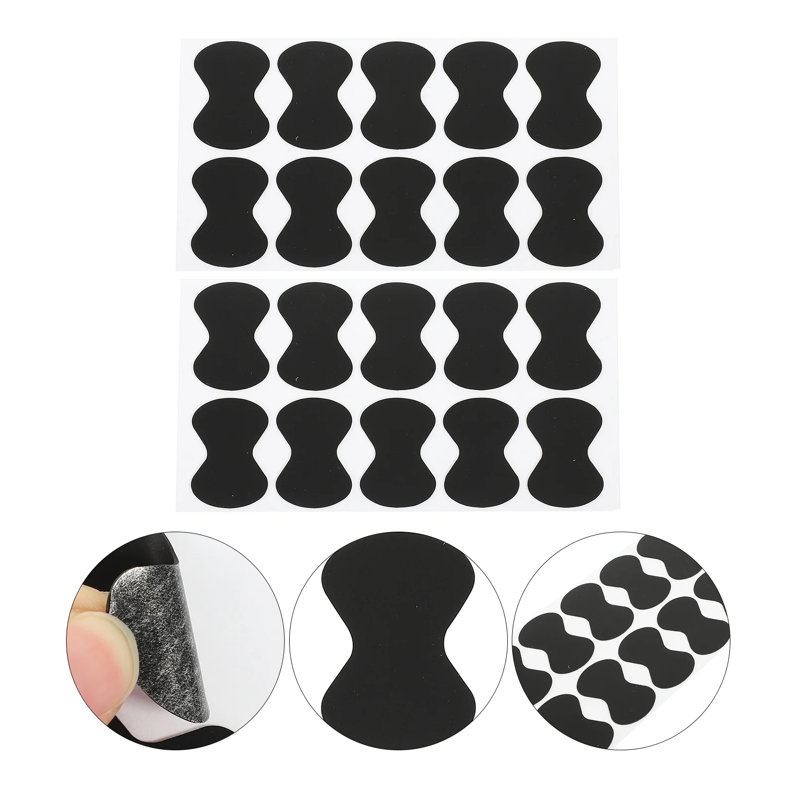 

20 Pcs Anti-slip Stickers for Paddles Guitars Grip Picks EVA Grips Self-adhesive Supply Accessory Cork