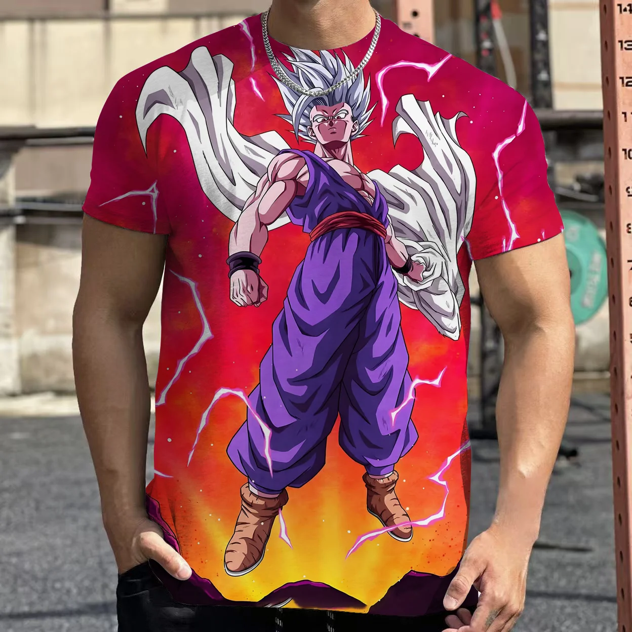 

Japanese Anime Dragon Ball Print T Shirt Men Vintage Washed Tshirt Short Sleeve Cotton Tops Tee Harajuku Hip Hop Kids Streetwear