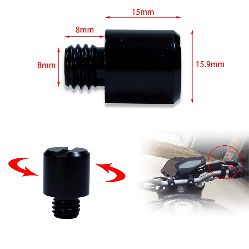 M8*1.25 Motorcycle Universal CNC Rear View Mirrors Hole Plug Screws Right Left  Anti Decoration Screw For Honda Ducati Kawasaki