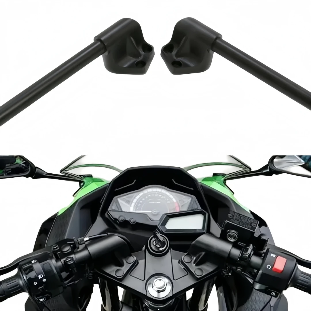 Split Handlebar Handle Bar For KAWASAKI Ninja 300 300R 250 250R EX250 Motorcycle Black Aluminum