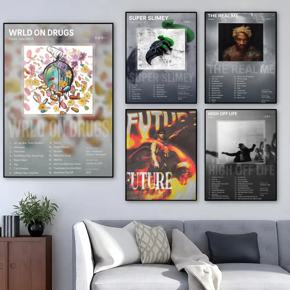 Rapper Future DS2 Pluto Poster Pop Wall Art PP Decorative Water-Resistant Print Apartment Dorm Office Room Decor Gift