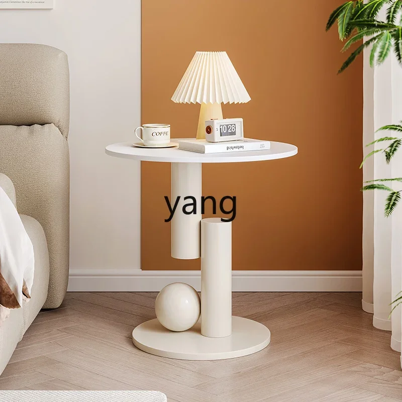 yjq cream wind rock slab edge few household small apartment living room sofa corner few simple bedside small round table