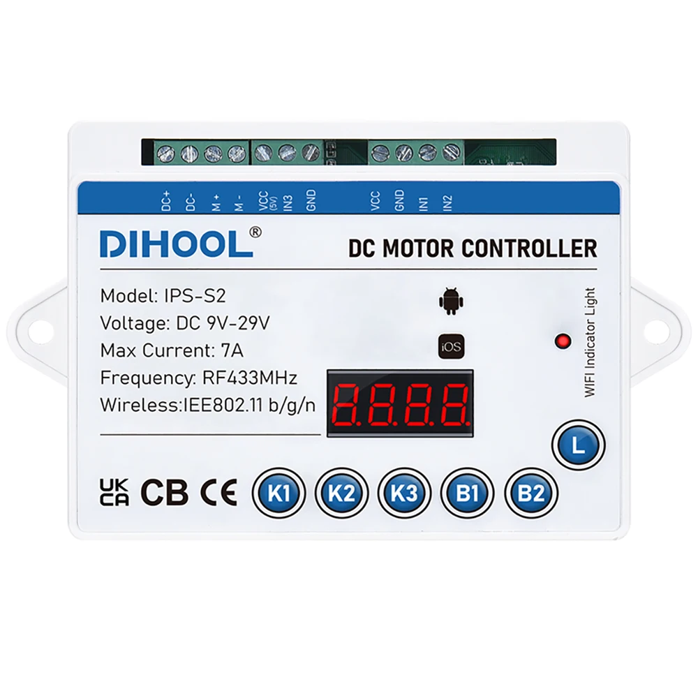 Imagem -06 - Wifi Controle Elétrico do Motor do Atuador Linear Vias Led Controlador de Luz Ac220v 110v Rgb Led Módulo de Tira Interruptor de Controle Dc24v 12v