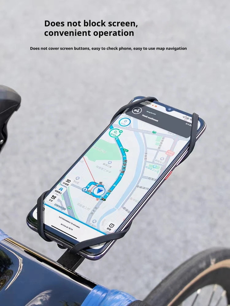 GUB P13 Fahrrad-Schnapphalterung aus Silikon für Smartphones, Rennrad- und MTB-Fahrradcomputer-Handyhalterung mit Garmin Brytin Wahoo Karabiner