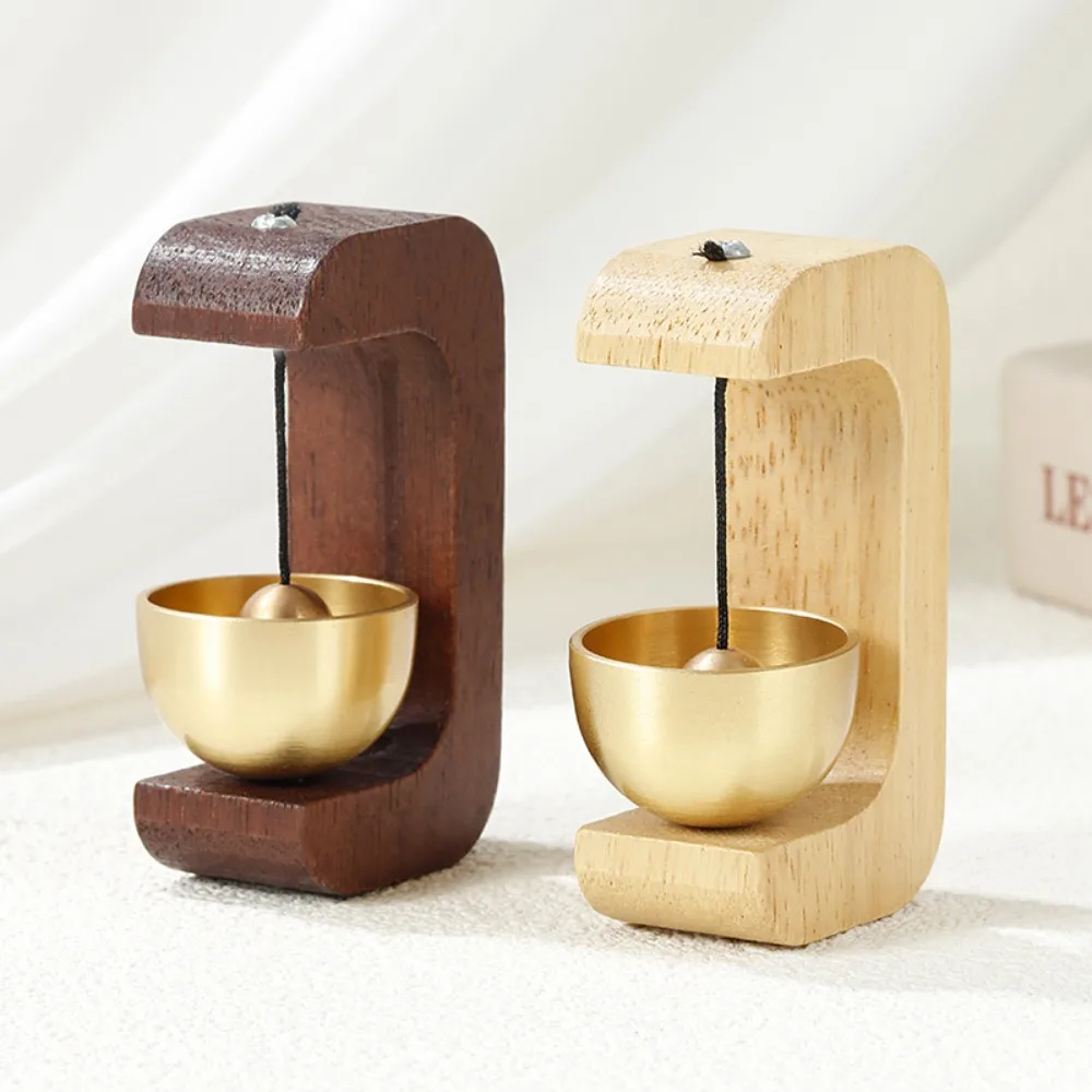 Sonnette de porte en bois à ventouse, carillon en bois massif, cloche d'entrée, décoration pour la maison, cadeau de pendaison de crémaillère