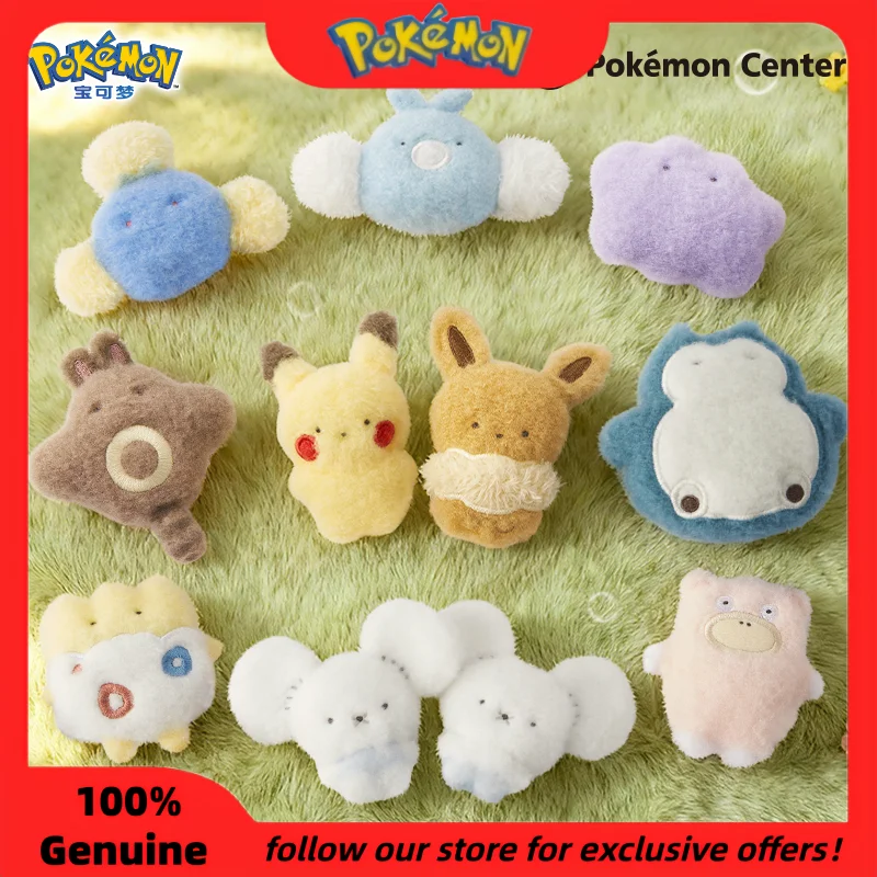 

Genuine PokéMon Palm Furry Series Plush Doll Slowpoke Snorlax Tandemaus Trendy Doll Garage Kit Ornament Toy Acg Pendant As Gifts