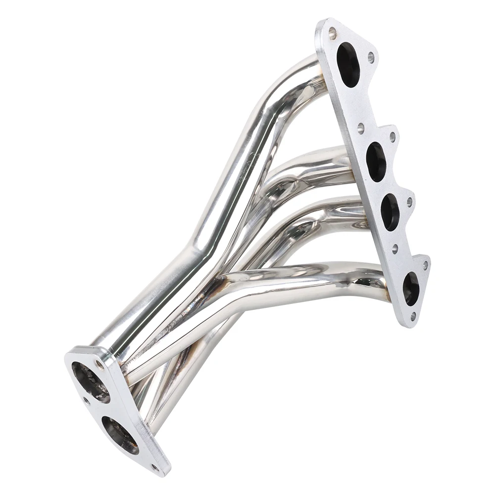Silver Stainless Racing Manifold Header Exhaust For Honda Accord 98-02 LS4 Combo 1998-2002 Honda Accord F23 DX LX EX L4 2.3L